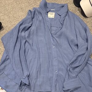 Abercrombie & Fitch Light Blue Button-Down Shirt